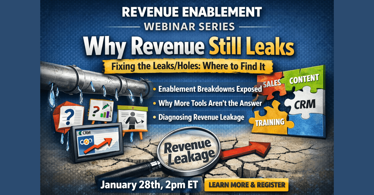 SalesNexus Launches Revenue Enablement & RevOps Webinar Series to Help B2B Sales Leaders Close Revenue Gaps