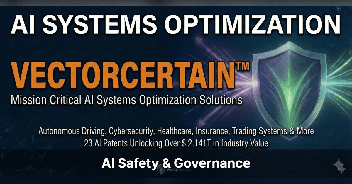 38 Researchers Validate VectorCertain's Thesis That AI Agents Cannot Govern Themselves