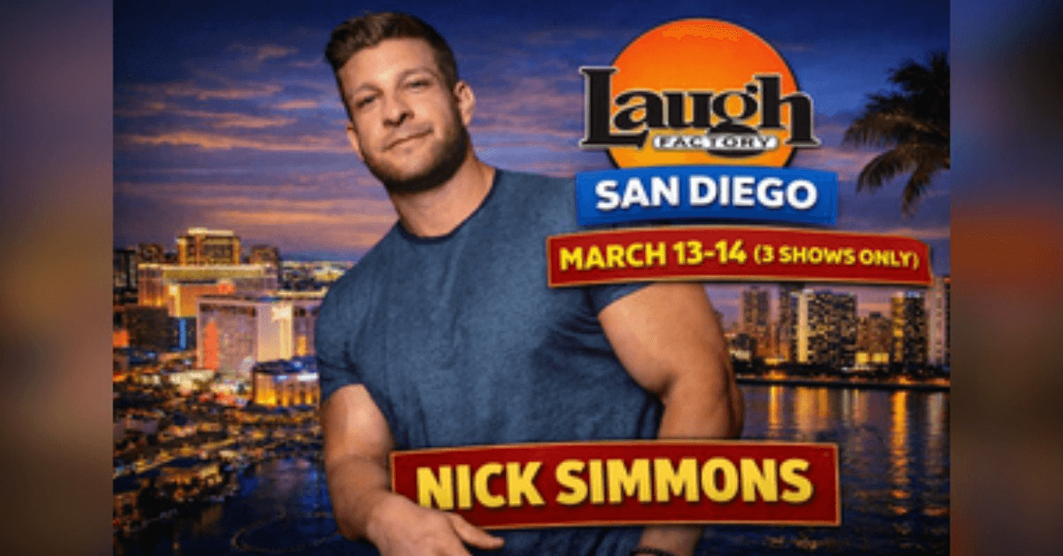 Nick Simmons to Perform Three Stand-Up Shows at Laugh Factory San Diego March 13–14