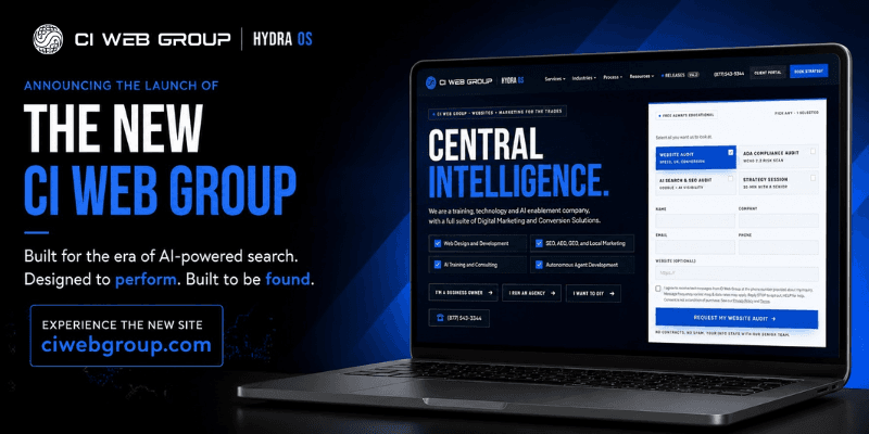 CI Web Group Relaunches ciwebgroup.com to Target AI-Powered Search Results