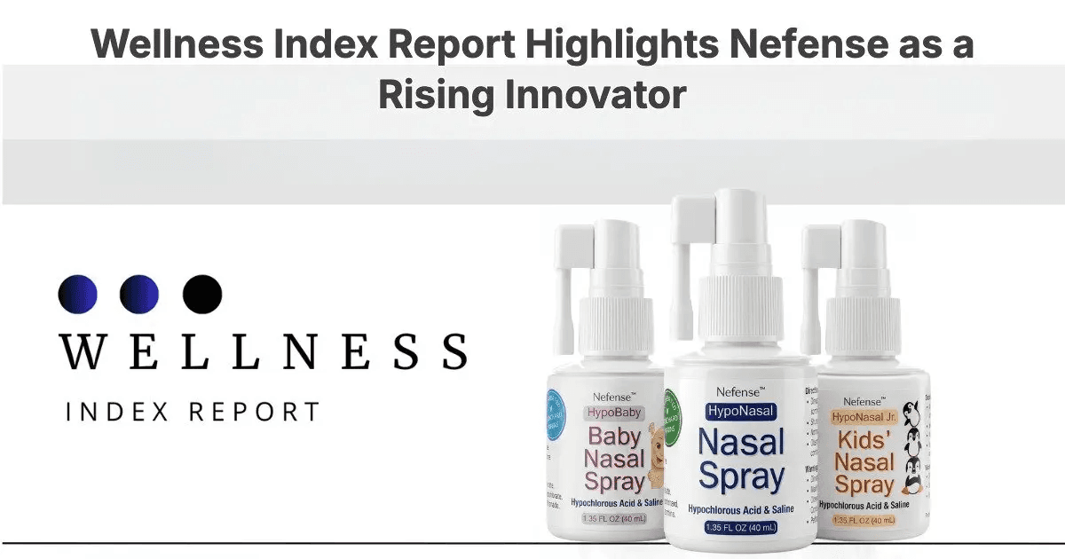 Nefense Named a Leader in Nasal Health Innovation by Wellness Index Report