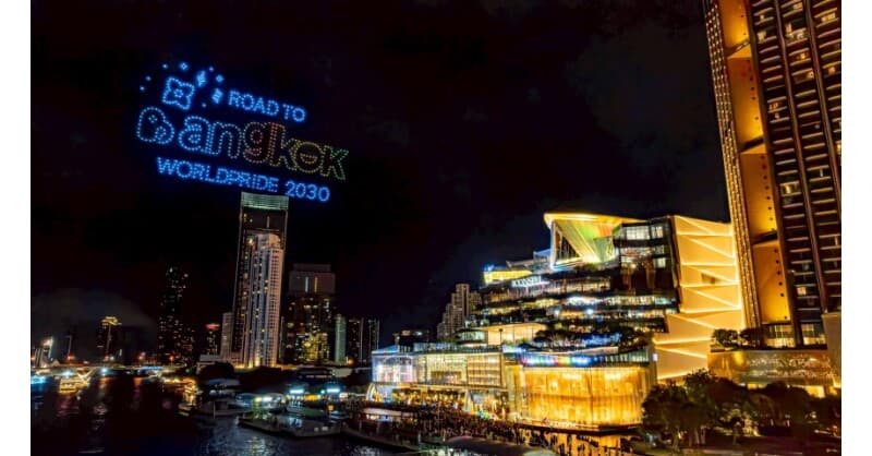 ICONSIAM's Rainbow Drone and Fireworks Show Signals Thailand's Readiness for World Pride 2030