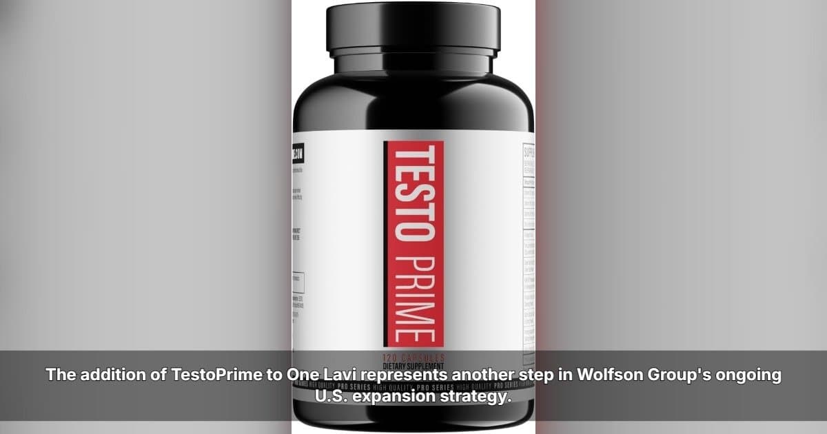 Wolfson Group Brings Men's Wellness Brand TestoPrime to OneLavi
