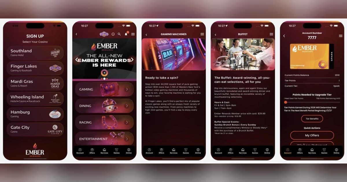 IVOREE and Ember Entertainment Launch Unified Mobile Platform Across Six Gaming Properties