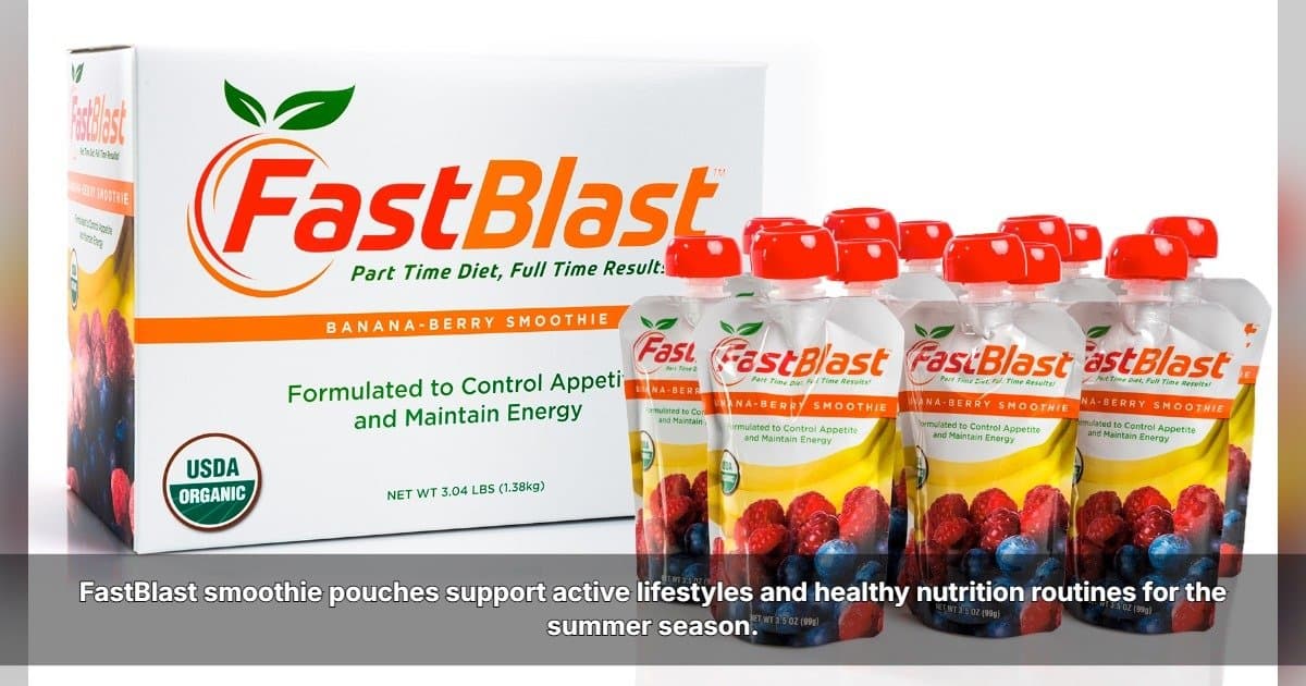 FastBlast Promotes Simple, Plant-Based Nutrition for Spring and Summer Wellness